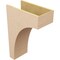 Ekena Millwork 12"W x 24"D x 36"H Classic Huntington Rough Cedar Woodgrain TimberThane Corbel, Primed Tan CORUR12X24X36HUNRCPR - alternate 3